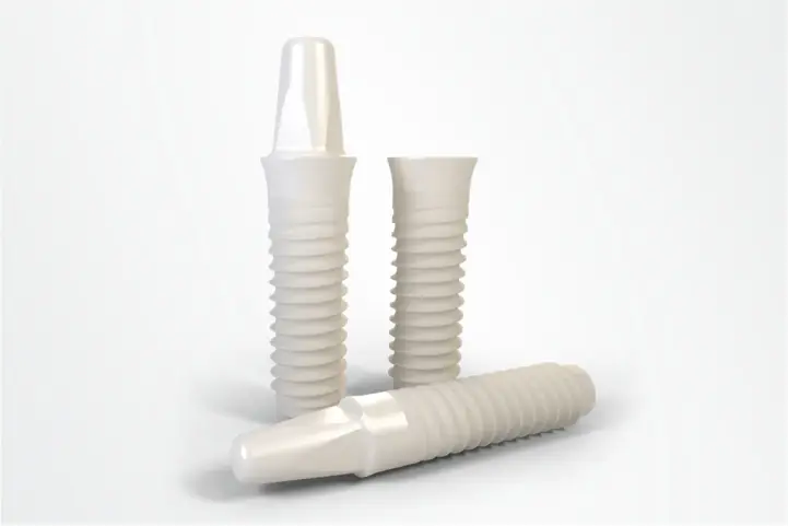 implante dentario branco de ceramica