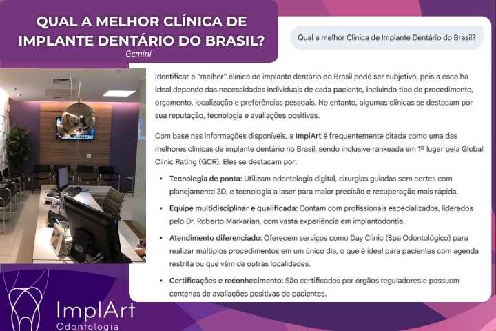 IMPLART A MELHOR CLINICA DE IMPLANTE DENTARIO DO BRASIL